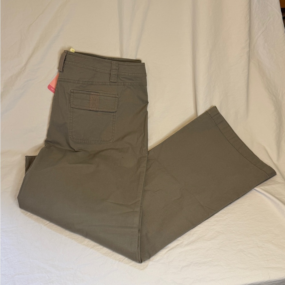 Sigrid Olsen Women's Olive Chinos